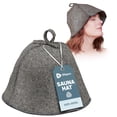 thumbnail image 1 of Gorro de sauna LifePro de lana tradicional rusa para hombre y mujer, 1 of 6