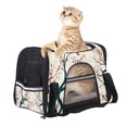 thumbnail image 6 of Tree Sherpa Fabric 900D Oxford Cloth Pet Carrier Bag with Nylon Webbing - 17x10x11.8 in - Black, 6 of 7