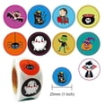 thumbnail image 2 of Pegatinas de Halloween para niños JanHm 1000 piezas rollo de araña murciélago calabaza etiquetas adhesivas, 2 of 3