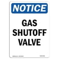 thumbnail image 1 of SignMission OS-NS-A-1218-V-13041 12 x 18 in. OSHA Notice Sign - Gas Shutoff Valve, 1 of 1
