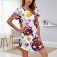 thumbnail image 2 of MEICHEN Halloween Pumpkin Print Sleep Dress for Women Casual Short Sleeve Crewneck Nightgown Summer Fall Fashion Loose Loungewear, 2 of 4