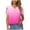 Hot Pink, variant on ZQGJB Womens Ombre Tshirts V Neck Short Sleeve Buttons Tops Petal Sleeve Tee Summer Tie Dye Color Block Blouse Loose Fit 2025 Shirs Clothes Purple XXL