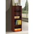 thumbnail image 6 of Home Square 4 Shelf Versatil Wooden Bookcase Set in Mahogany (Set of 2), 6 of 6