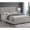 Beige, variant on Cappuccino Queen Platform Bed with Low-Profile Rails, Wooden Bed Frame for Small Bedroom, Easy Assembly