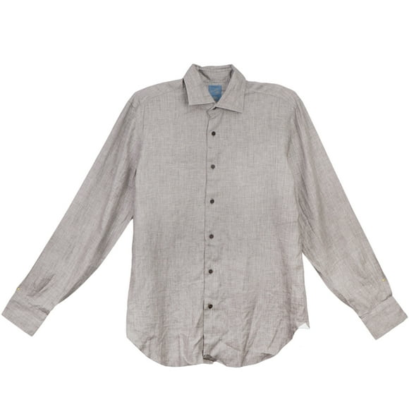 Barba Napoli Chemise Décontractée en Coton Gris pour Hommes - L