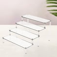 thumbnail image 2 of Aihimol Acrylic Clear 4-Tier Riser Display Shelf for Figures, Desserts Holder, Collections Organizer and Cosmetic Items Shelf, 2 of 6