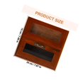 thumbnail image 2 of Raindrops Multi-Function Wooden Desktop Storage Cabinet for Cosmetics and Jewelry Brown Finish, 2 of 6