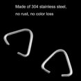 thumbnail image 3 of GFDYREE 150PCS Triangle Open Jump Rings Clasps Pendant Hooks for Decorating Jewelry Accessories DIY Crafts Accessories Advertising Decoration Bag Stainless Steel, 3 of 6