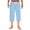 Sky Blue, variant on XuJwPNcy Men's Capri Pajama Pants Thin Breathable Pj Bottoms Drawstring Solid Color Sleep Capris Lounge Pants Sleepwear