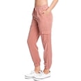 thumbnail image 2 of Love Tree Women's Juniors High Rise Tencel Joggers  (Cargo Light Clay, Medium), 2 of 4