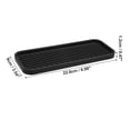 thumbnail image 4 of Jabonera, almacenamiento de limpieza de jabón, mantiene el jabón seco para el hogar, baño, cocina, silicona, negro, 22,8x9 cm, 4 of 7
