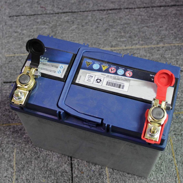 Anself Car Battery Terminal Clamp Clip Connector Adjustable Positive Negative, Size: 11.5