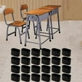 thumbnail image 1 of 24 protectores de suelo para patas de silla, de goma, ovalados, antiarañazos, silenciosos, antideslizantes, con protección completa y deslizadores., 1 of 8