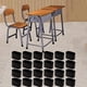 thumbnail image 1 of 24 protectores de suelo para patas de silla, almohadillas ovaladas que absorben los impactos, cubiertas de goma antideslizantes para patas de muebles., 1 of 8