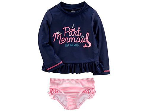 Simple Joys by Carters Baby and Toddler Girls Assorted Rashguard Sets 