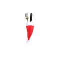 thumbnail image 4 of 10pcs Christmas Hat Cap Tableware Cutlery Silverware Holder Pockets Spoon Dinner Decoration Fork Knife, 4 of 4