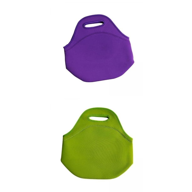 Bolsa de mano multiusos de 2 uds., resistente al agua, con aislamiento de neopreno, reutilizable para regalos