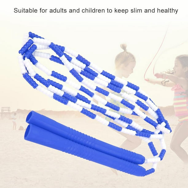 Corde à Sauter Sports Exercice pour Adultes Enfants Bleu Blanc
