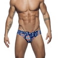 thumbnail image 1 of TSADFHJI Mens Beach Shorts Male's Swim Trunks Low Rise Triangle Removable Cup Swimsuit M Navy, 1 of 7