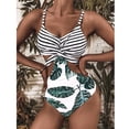 thumbnail image 3 of Lindreshi One Piece Swimsuits for Women Women Bandeau Bandage Bikini Set Push-Up Brazilian Swimwear Beachwear Swimsuit, 3 of 9