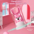 thumbnail image 4 of 1 paquete de cepillo de dientes eléctrico para niños, cepillo de dientes en U para niños pequeños, cepillo de dientes recargable para niños, cepillo de dientes ultrasónico con 3 modos de limpieza, ed, 4 of 4