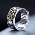 thumbnail image 5 of Retro Pixiu Transfer Rings Silver Color Male Female Couple Personality Ring, 5 of 9