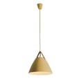 thumbnail image 1 of Lampara de techo colgante nordica moderna con detalles de cuero 27 cm de diámetro ilios innova  Gold, 1 of 1