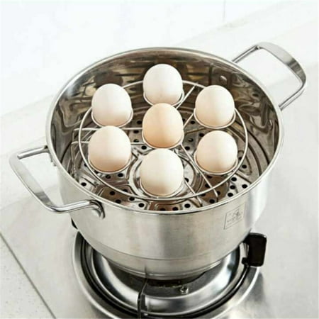 Akoyovwerve Egg Steamer Rack Trive,Steamer Rack for Instant Pot Stackable Egg Vegetable Pressure Cooker Steam (Best Way To Steam Vegetables Without A Steamer)