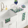 thumbnail image 5 of RITZ Pear Microfiber Kitchen Set, 6-Piece, Retro Botanical Orchard, Includes Dish Drying Mat, Waffle Weave Towels & Dish Cloths, 80% Recycled, 5 of 6