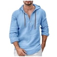 thumbnail image 1 of Mens Shirts Button Down Regular Fit Long Sleeved Solid Color Stand Up Collar Beige Going Out Fall Tops size M, 1 of 5