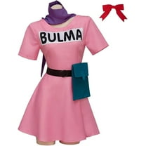 Bulma Pink Dress Outfit Suit with Accessories for Women Adult