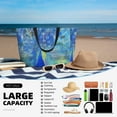 thumbnail image 5 of Daiia Peacock Beach Travel Bag - Water-Resistant Beach Bag, Lightweight Tote with 7 Pockets for Women and Men - Gym,Pool,Camping,Reusable Grocery Bag, 5 of 7