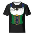 thumbnail image 4 of Pompotops Blouse Décontractée Mode Femme Imprimé Oktoberfest Col Rond T-Shirt Blouse Imprimée Tee Liquidation, 4 of 5