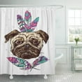 thumbnail image 1 of Cortinas de Ducha de Baño ABPHQTO Estilo Pug 152x180 cm, 1 of 2