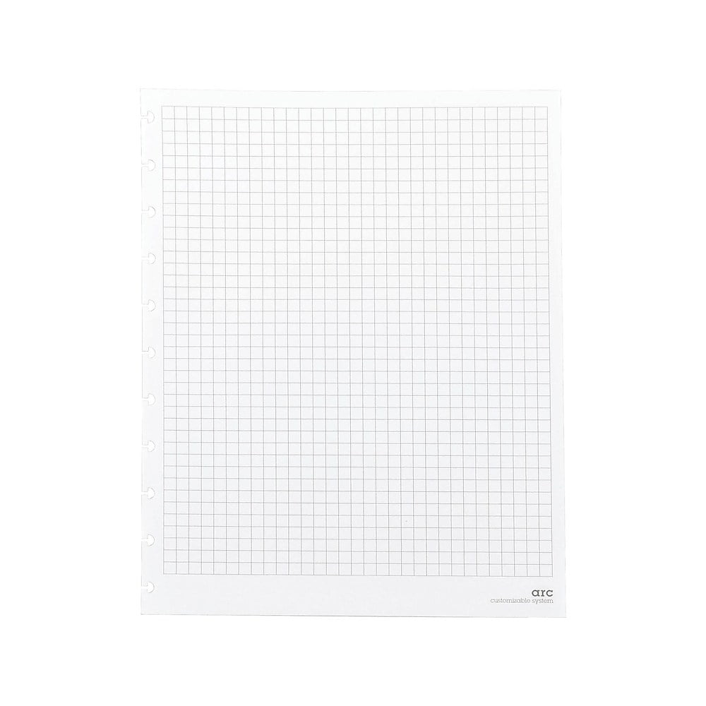 Staples Premium Arc Notebook Sys Refill Paper 8.5"x11" 50 Sh Graph