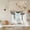 Light Beige Light Gray, variant on Chinese Ink Painting Tie Up Curtains for Windows, Adjustable Balloon Window Shades, Pink Peach Blossom Branches Kitchen Window Treatments Adjustable Roll Up Curtain for Basement/Nursery 52"x45"