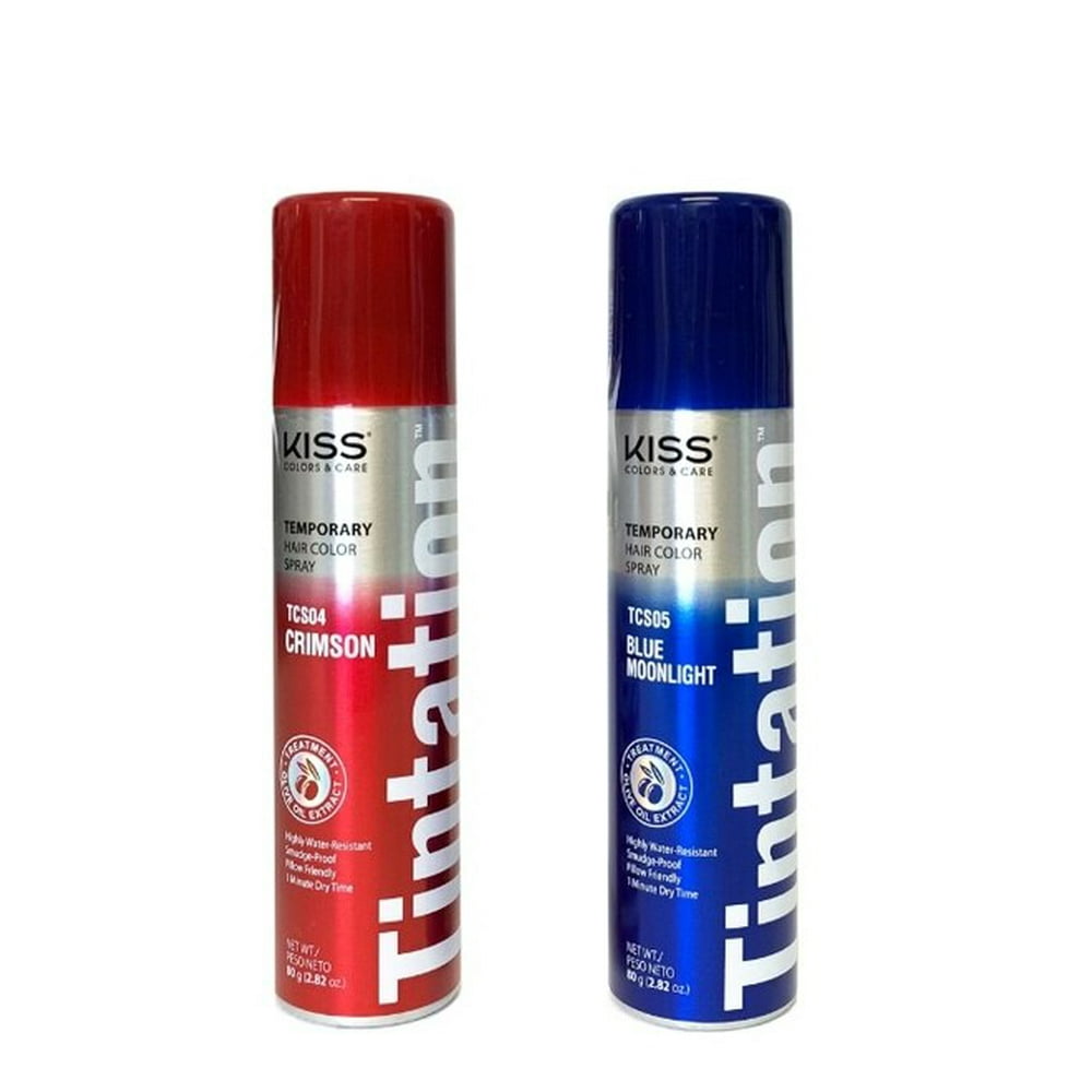 Kiss Tintation Temporary Hair Color Spray Red 2.82 oz