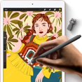 thumbnail image 4 of Funda de silicona con dibujos animados compatible con Apple Mu8F2Am A, funda para portalápices, funda de bolsillo, accesorios para iPad Pro, fundas protectoras para puntas (cian), 4 of 7