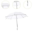 thumbnail image 6 of LeeQinersw Dollhouse Miniature Umbrella 1/4 1/6 Cute Umbrella Parasol for 18 inch Dolls white, 6 of 9