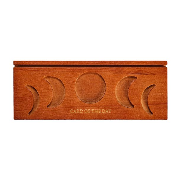 Megewheels Wooden Tarot Card Holders 20x7.5CM Rectangle Tarot Card