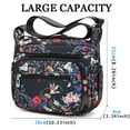 thumbnail image 2 of AOUNQ Crossbody Bag for Women Multi Pocket Shoulder Purse Bags Nylon Ladies Travel Handbag with Adjustable Straps, 2 of 7
