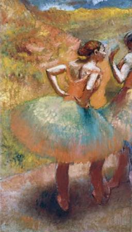Two Dancers In Gree