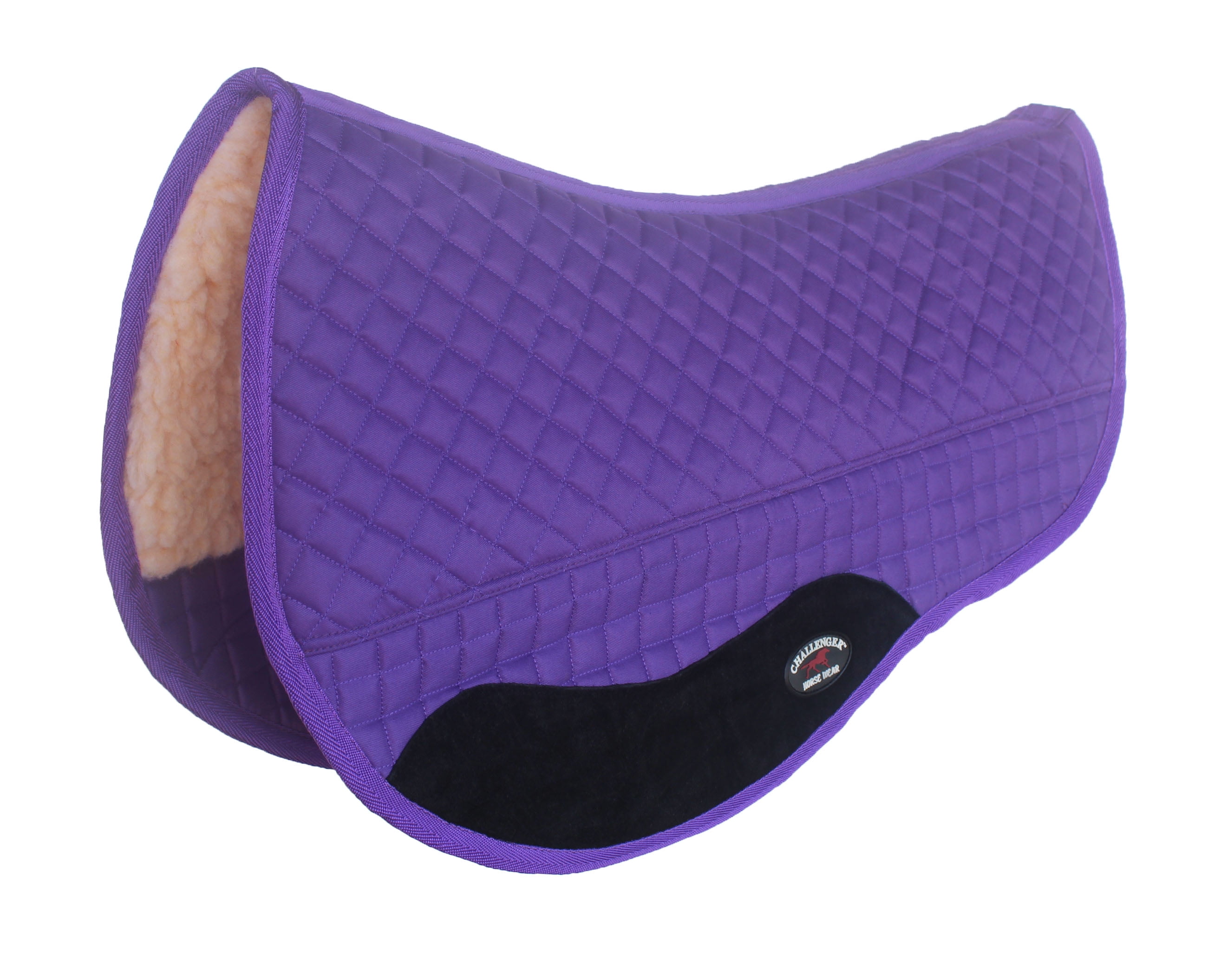 Challenger 28" x 30" Western Quilted Fleece Padded Barrel Saddle Pad