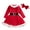 F44-Red, variant on FYDUU Toddler Baby Girls Christmas Dresses Velvet Santa Claus Dress Red Long Sleeve Sequin Tutu Princess Dress With Headband Holiday Xmas Clothes 4-5 Years