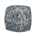 thumbnail image 4 of Square Pouf, Blue Hue | Multiple - Purpose Home Decor | Fabric and Bead Structure | Meets Weight Limit Requirement, 4 of 4