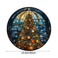 thumbnail image 3 of Btomtd 24" Christmas Theme Round Area Rug for Living Room, Holiday Decor Floor Mat for Bedroom Sofa Coffee Table Decor, Household Festive Doormat, C-M, 3 of 7