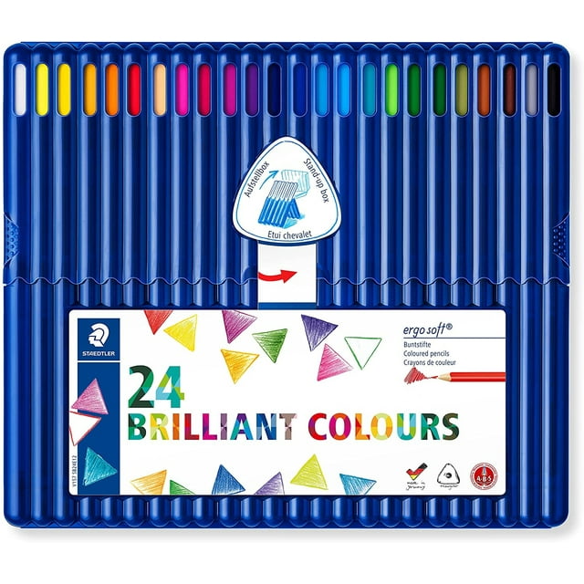 Lapices de Colores STAEDTLER Ergosoft Juego de 24 Colores
