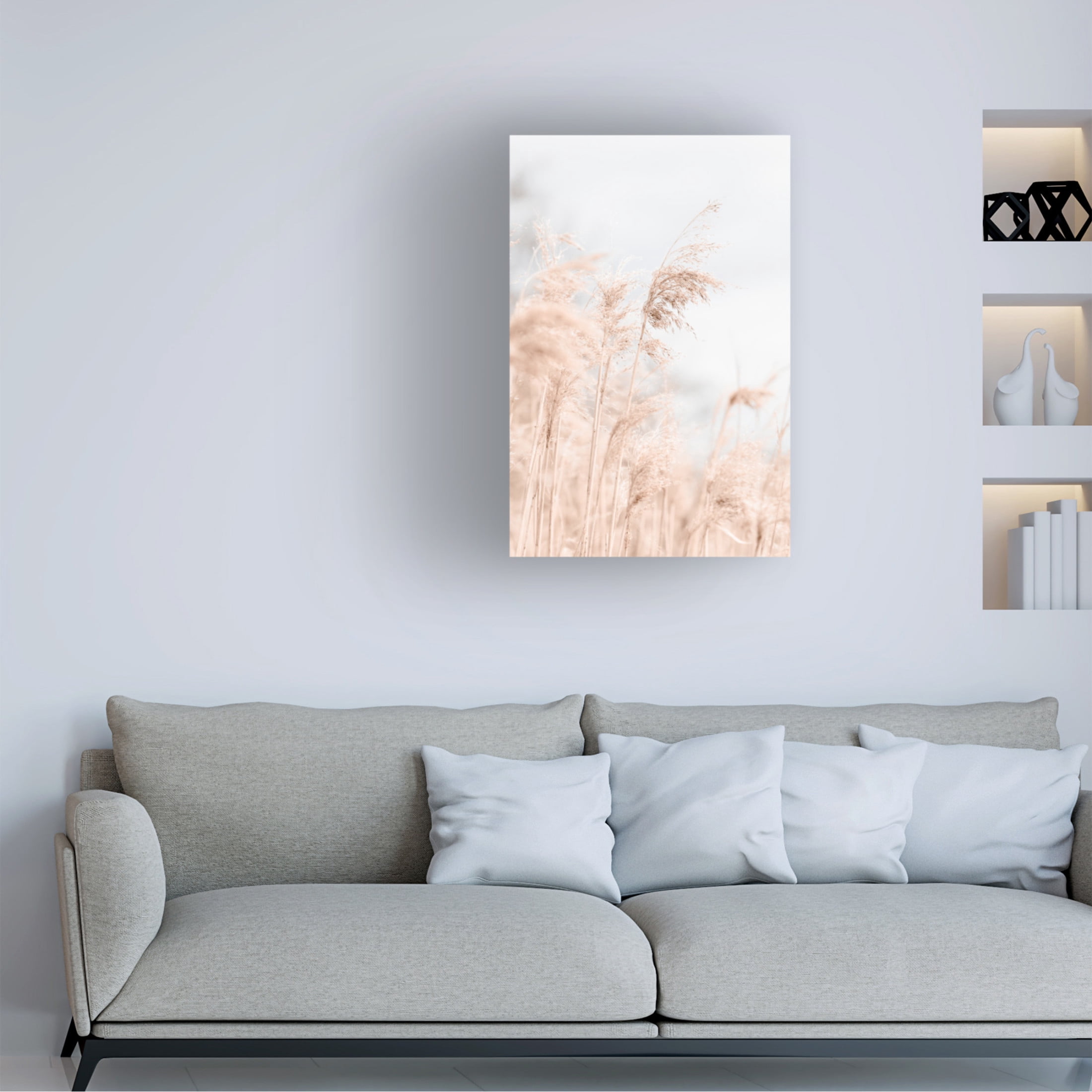 Trademark Fine Art Pictufy Studio Grass Reed And Sky 1 Canvas Wall Art