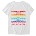 thumbnail image 1 of Birdeem T-Shirt Mode Femme Imprimé Col Rond Manches Courtes Blouse Ample, 1 of 4