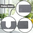 thumbnail image 6 of CoudarTitie Faucet Mat for Kitchen Sink Guard Fast Drying Diatomite Drain Pad Water Catcher Gray 60x10cm, 6 of 9